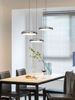 欧普智能包豪斯餐厅吊灯现代简约创意飞碟灯圆形长盘三头餐桌吧台