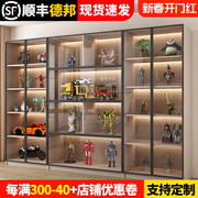 玻璃展示柜产品陈列柜玩具乐高收纳家用模型手办积木摆件柜子书柜