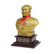 毛主席摆件d伟人毛爷爷铜像全铜黄铜雕塑像客厅办公室桌面半身摆