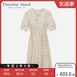 Thursday Island星期四岛屿23夏小碎花连衣裙T234MOP265W商场同款