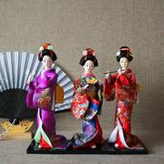 日本艺妓绢人偶和服娃娃日式歌舞伎摆件料理餐厅寿司店铺装饰