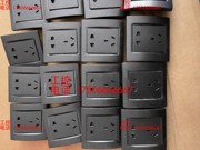 西门子五孔插座，黑色五孔插座，墙壁电源，五孔插座共16个，网