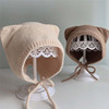 秋冬宝宝帽子针织薄款婴幼儿护耳帽新生儿套头6-12个月婴儿毛线帽