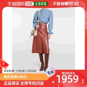 香港直邮潮奢 Polo Ralph Lauren Polo 拉夫 劳伦 女士褶边棉质衫