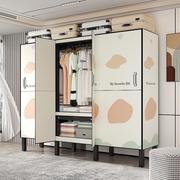 折叠免安装开门式简易布衣柜家用卧室出租屋房用经济型收纳衣橱柜