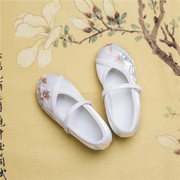汉服绣花鞋女童民族风古装刺绣鞋马面裙中国风老北京儿童手工布鞋