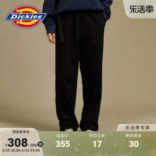 Dickies 秋季工装松紧腰带休闲卫裤长裤下装男女情侣宽松运动裤