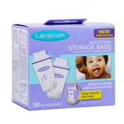 美国品牌兰思诺lansinoh储奶袋母乳储存袋50到100个180ml包装