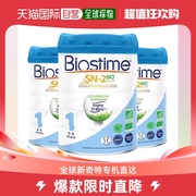 欧洲直邮Biostime有机婴儿奶粉3罐合生元2段有机婴儿奶粉