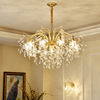 轻奢美式水晶吊灯现代简约欧式法式客厅卧室创意艺术树枝全铜吊灯