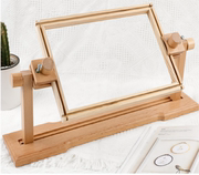 木质绣花架框榉木法式刺绣绣架实木，手持长方形绣框土耳其绣棚
