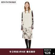 IIIVIVINIKO胶囊系列科技感面料背心连衣裙女W210613355B