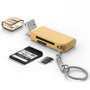 二合一tf卡相机SD卡读卡器高速金属外壳多合一手机电脑通用读卡器