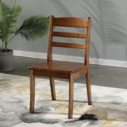 水曲柳实木餐椅家用全实木，椅子靠背椅凳子，简约现代餐厅书桌椅饭店