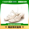 日本直邮Menue menue 变形后跟方头细带凉鞋（1001 乳白色pu