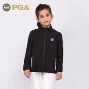 美国PGA儿风童高尔夫外套青少年服装女童拉链立领秋冬防裤子套装