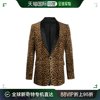 香港直邮潮奢 Celine 思琳 男士豹纹图案西装外套