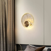 后现代客厅沙发背景灯，创意个性过道玄关，led灯具卧室床头全铜壁灯