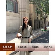mulvan白色长袖衬衫女2023秋季设计感小众韩版宽松休闲上衣