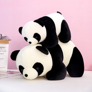 可爱趴款熊猫公仔动物园国宝，毛绒玩具玩偶摆地摊仿真毛绒玩具