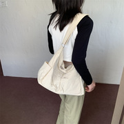 包包女韩版简约日系大容量尼龙大包多口袋设计单肩斜跨学生款包包