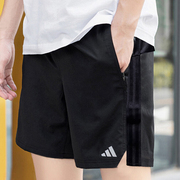 adidas阿迪达斯短裤男2024夏季梭织，五分裤子透气运动裤cv4293
