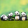 微景观盆景熊猫pvc树脂摆件，模型假山多肉，文竹造景迷你装饰品盲盒