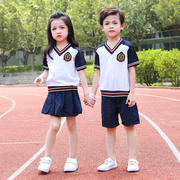 幼儿园园服男女童夏季薄款小学生校服班服套装儿童英伦风定制