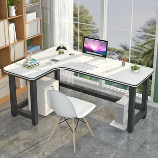 转角书桌家用卧室电脑桌台式拐角双人l型办公桌，简易学生写字桌子