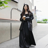 猫布制造原创黑色半身裙秋冬2023长裙显瘦显高高级感气质性感