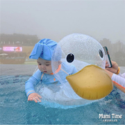 韩国INS游泳圈儿童坐圈婴幼儿宝宝腋下趴圈小孩戏水玩具救生圈
