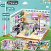 城市女孩房间卧室模型中国积木，过家家厨房拼插益智玩具拼装公主屋