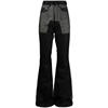 RICK OWENS BOLAN FLARED HIGH-WAISTED JEANS