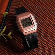 卡西欧经典复古小方表男手表，女f91w数显，电子表透明潮流小方块f201