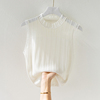 白色无袖蕾丝背心吊带衫，女大码2023年春夏，设计感内搭气质小衫