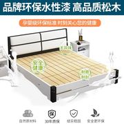欧式实木床现代简约双人床，主卧美式单人床，家用1.8米大床经济型1.5