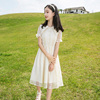 女童连衣裙夏装2023韩版洋气短袖儿童裙大童夏季高级感裙子潮