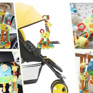宝宝汽车安全座椅玩具挂饰，安抚新生婴儿床铃，车载小孩玩偶可爱装饰