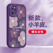 适用于opporeno7手机壳时尚油画，浮雕花艺术创意opporeno7pro文艺软壳opporeno7se镜头全包防摔硅胶保护套女