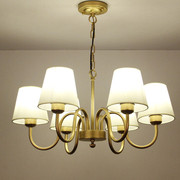 美式客厅吊灯轻著全铜灯，欧式灯具现代简约创意卧室灯餐厅灯饰