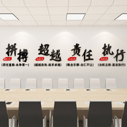 励志墙贴纸会议室布置办公室装饰公司标语激励文字，团队企业文化墙