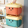 儿童玩具手提式收纳箱家用可爱宝宝婴儿零食衣服储物整理盒小号