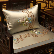 现代中式古典红木沙发坐垫带靠背椅垫罗汉床垫子绣花垫五件套