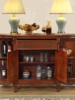 欧式餐边柜实木储物柜，美式玄关柜茶水柜收纳柜厨房，家具柜子碗柜
