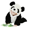 涵菡乐婴儿连体衣宝宝衣服，3d造型熊猫，哈衣0-3岁秋冬新生儿连身衣