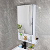 铝合金镜柜浴室卫生间厕所储物40CM小户型洗漱台收纳架柜挂墙式