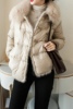 2023年冬季韩版高端狐狸，大毛领羽绒服，女短款小个子水貂毛外套