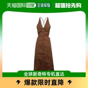 香港直邮潮奢 GANNI 女士Ganni 交叉肩带镂空细节连衣裙