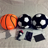 球形儿童毛绒玩具泡沫粒子足球抱枕靠垫布艺篮球大号仿真玩偶公仔