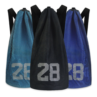 篮球包袋男训练包大容量双肩包束口收纳包网兜足球袋抽绳运动背袋